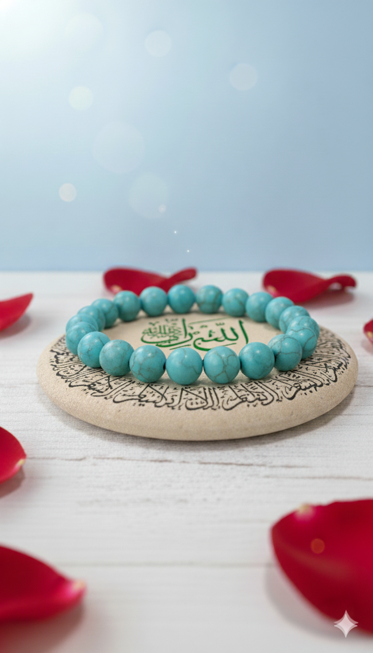 Natural Irani firoza stone bracelet